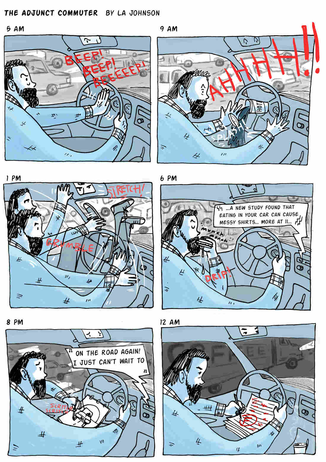 The Adjunct Commuter comic