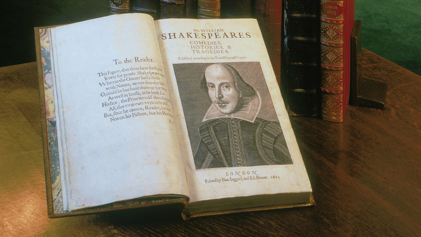 Shakespeare Paper 400 Years After His Death, Shakespeare's First Folio Goes Out On Tour : NPR