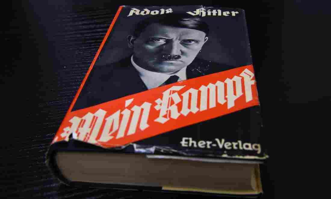 A German edition of Adolf Hitler's Mein Kampf, at the Berlin Central and Regional Library.