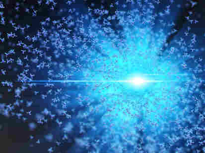 A swarm of atoms.