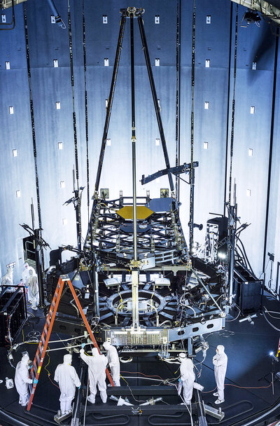 The ambitious telescope is the largest ever launched into space. It is set to launch in 2018. The ambitious telescope is the largest ever launched into space. It is set to launch in 2018.