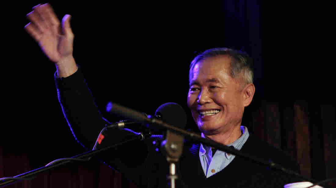 Actor George Takei appears on Ask Me Another at The Bell House in Brooklyn, New York.