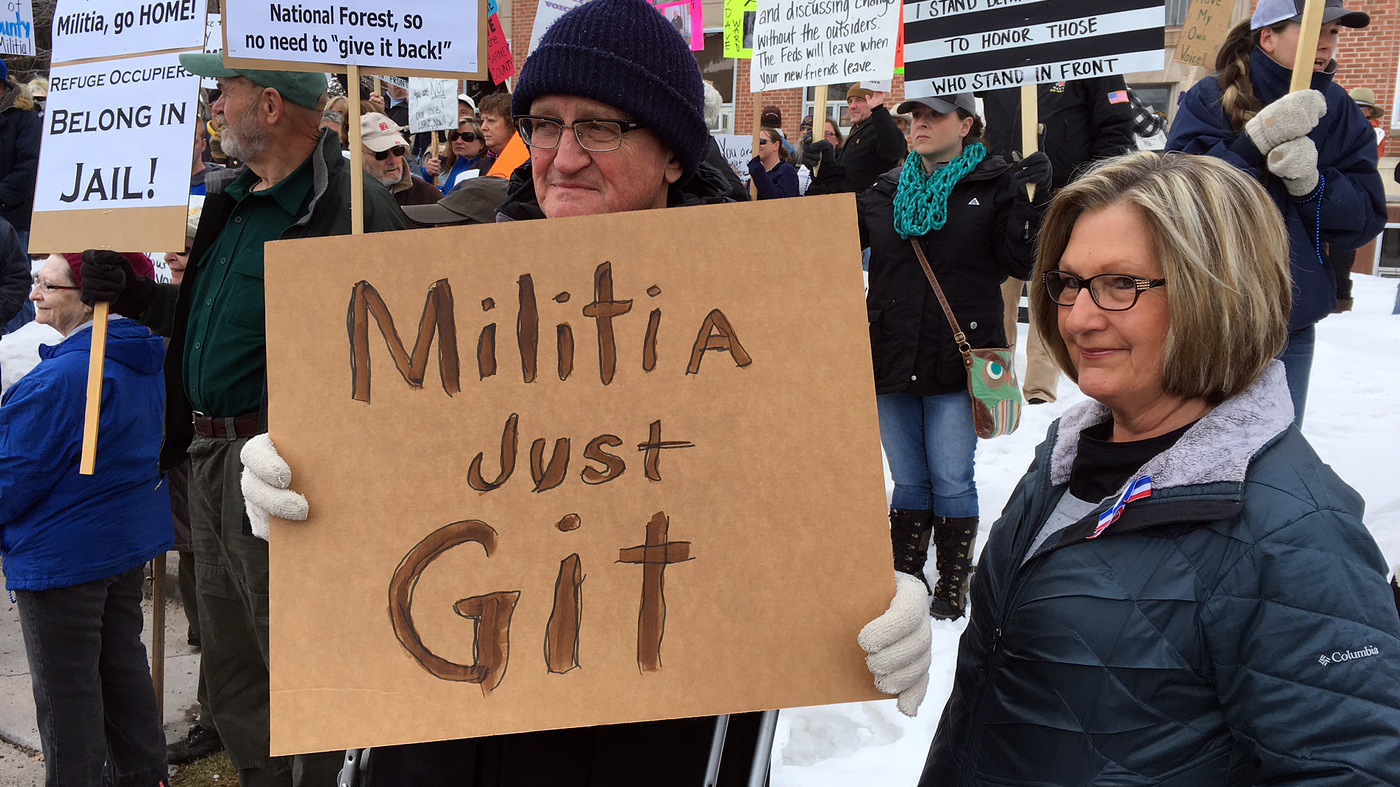 To Protesters Flocking To Oregon Town, Locals Say 'Go Home' : NPR