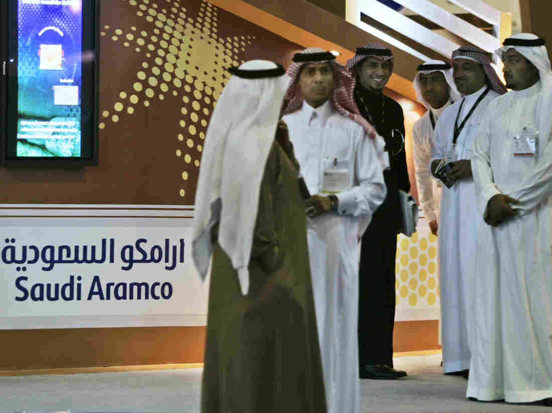 Employees of the Saudi Aramco oil company. (AP Photo/Kamran Jebreili, File)