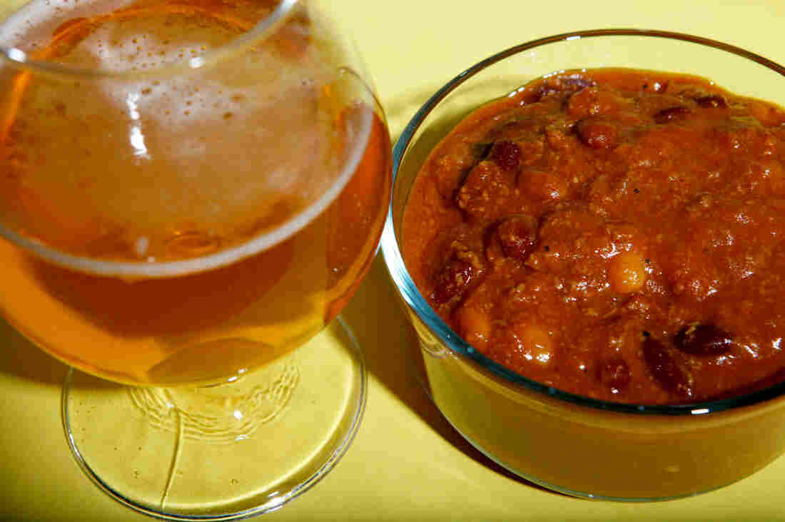 Chili with Deschutes' Chasin' Freshies India Pale Ale Fresh Hop IPA