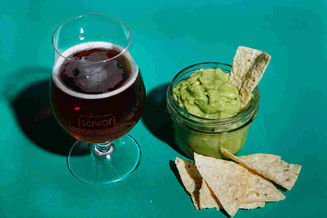 Guacamole with Goose Island Honkers Ale