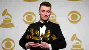 Singer-songwriter Sam Smith, winner of Record of the Year and Song of the Year, Best Pop Vocal Album and Best New Artist, poses in the press room during the Grammy Awards in 2015.