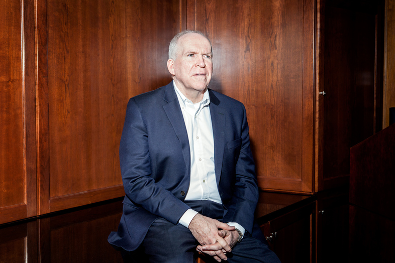 CIA Director John Brennan discussed ISIS, the FBI-Apple dispute over an iPhone, the state of the Iran nuclear deal, and his future plans as President Obama's term draws to a close. (Ariel Zambelich/NPR)