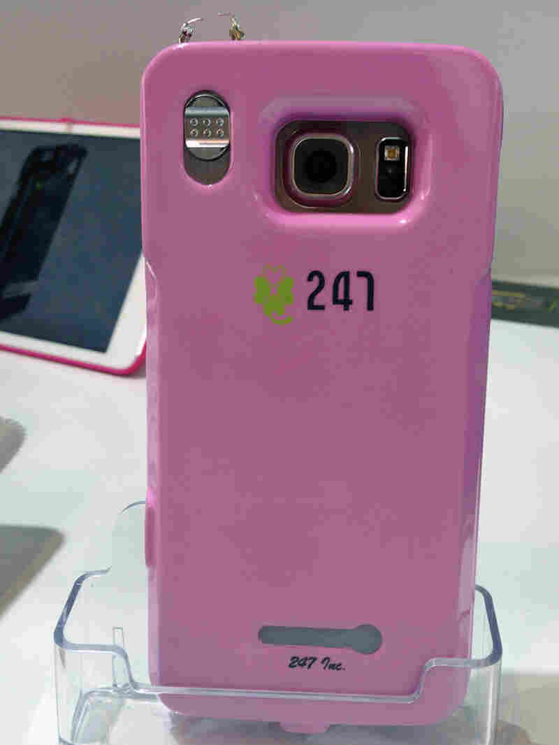 This phone is activated by an app to turn on the stun gun and the camera.