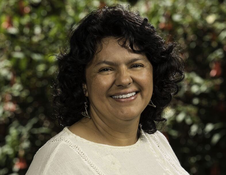 Berta Cáceres was awarded the Goldman Environmental Prize in 2015. (Goldman Environmental Prize)