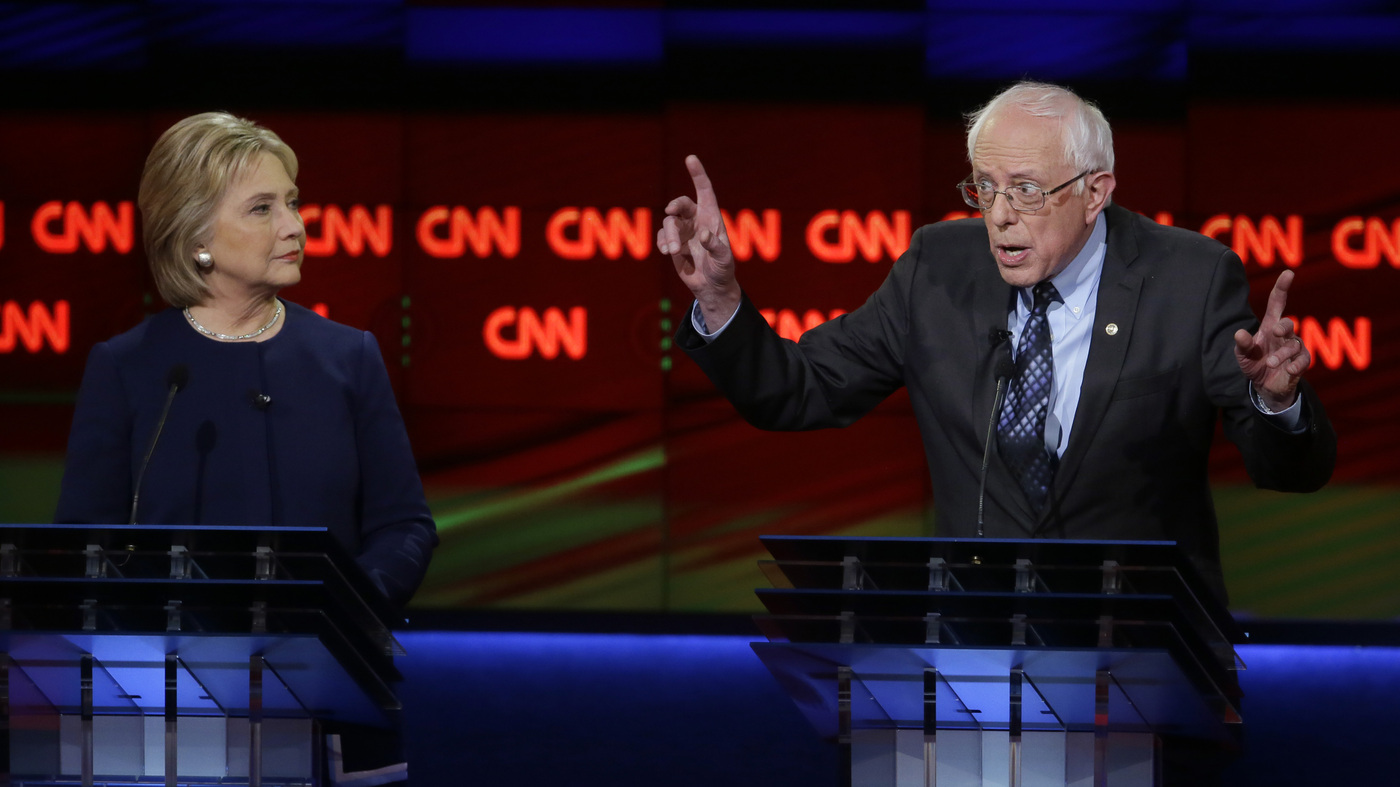 sparks fly between hillary clinton and bernie sanders at flint