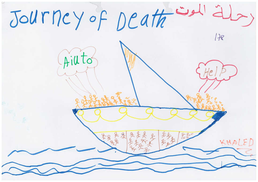 The sea voyage labeled "journey of death" isn't exactly subtle.