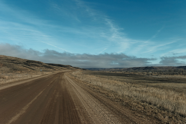 The road to Cherry Creek is 17 miles of gravel and is often inaccessible in harsh South Dakota weather.