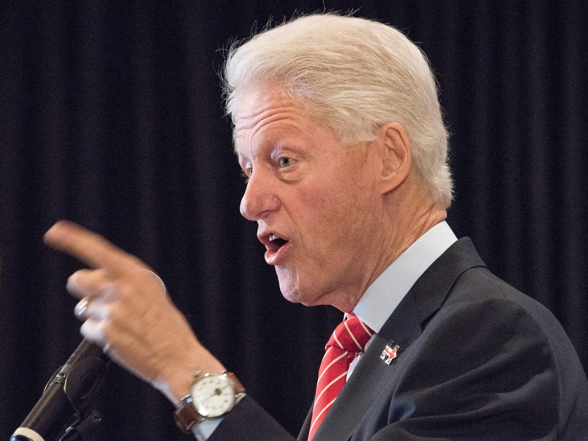 Bill Clinton, seen here in New York last week, has been on the presidential campaign trail for Hillary Clinton.