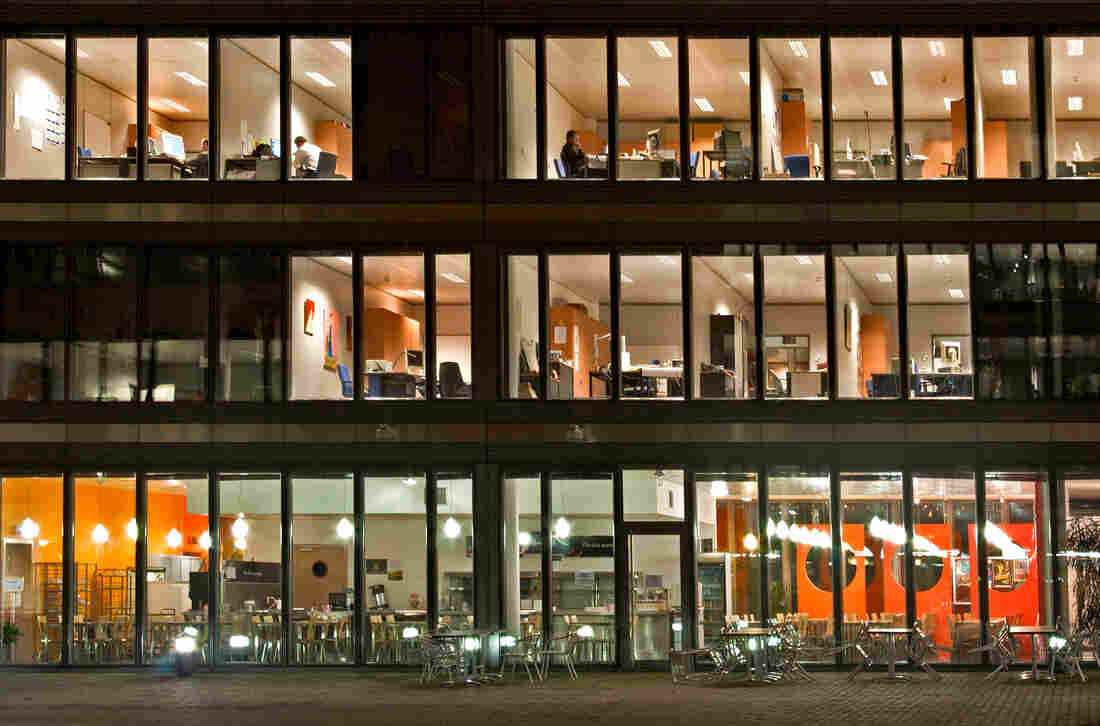 Windows of an office building.