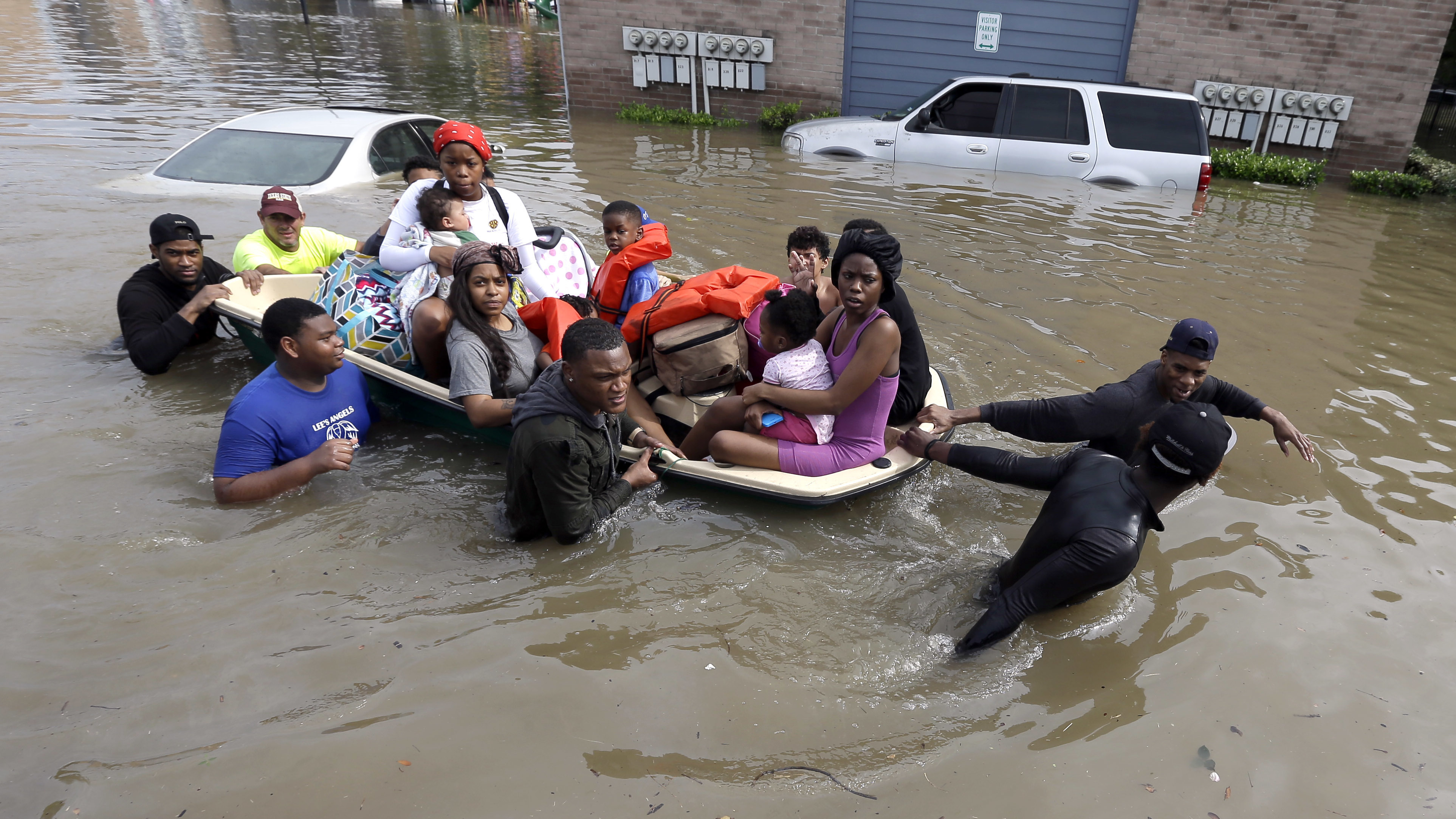 Houston Floods Continue; At Least 5 People Reported Dead : The Two-Way