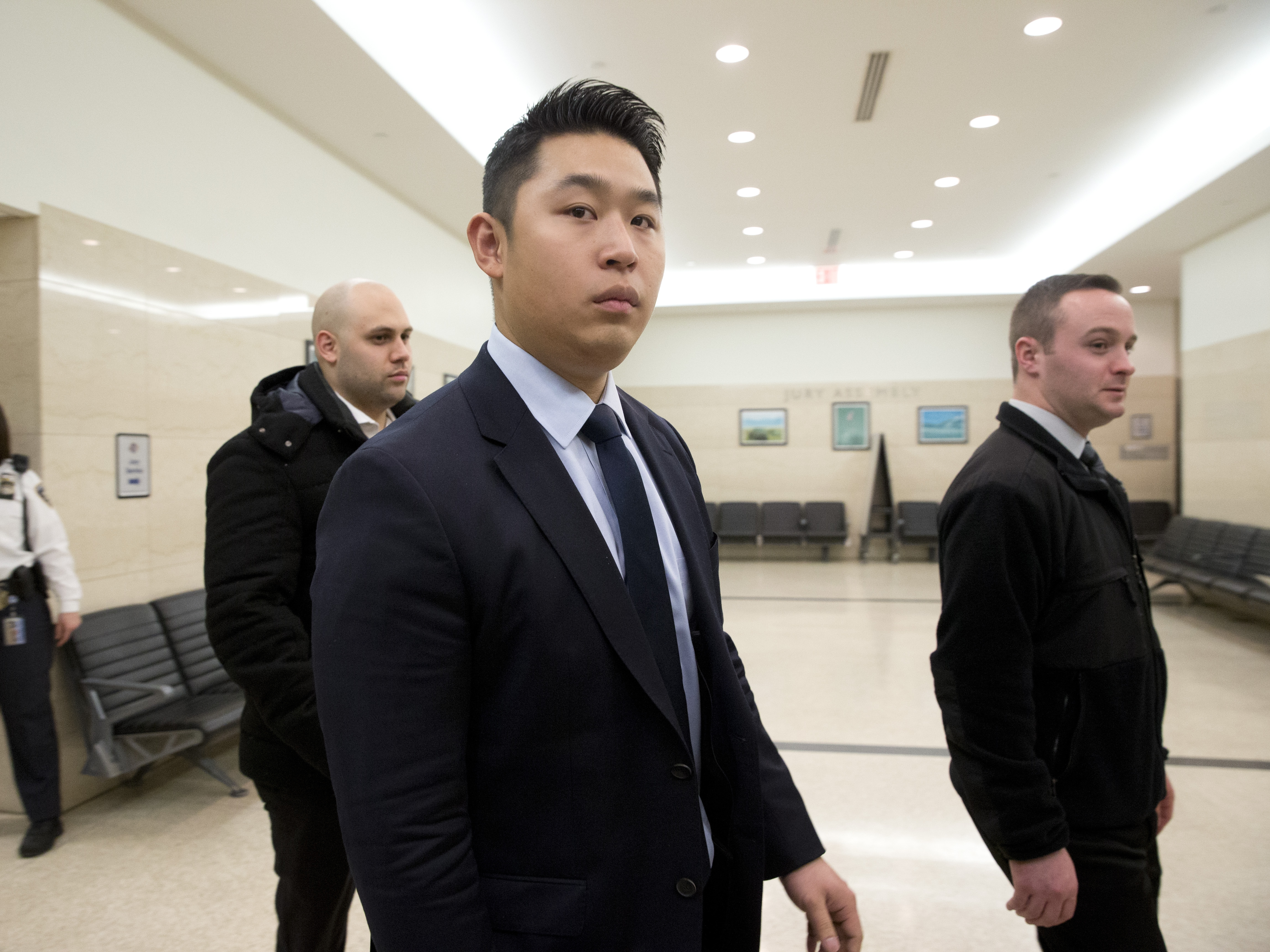 Peter Liang pictured on Feb. 9, during his trial. He was convicted of manslaughter in the shooting death of unarmed Akai Gurley in 2014.