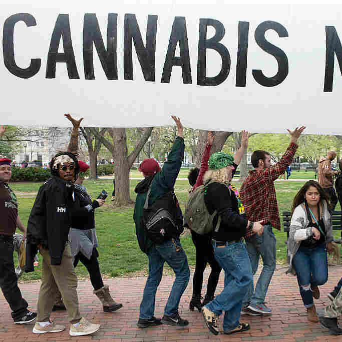 Hundreds of advocates for marijuana legalization rally and smoke pot outside the White House in Washington, D.C. on April 02, 2016. Hundreds of advocates for marijuana legalization rally and smoke pot outside the White House in Washington, D.C. on April 02, 2016.