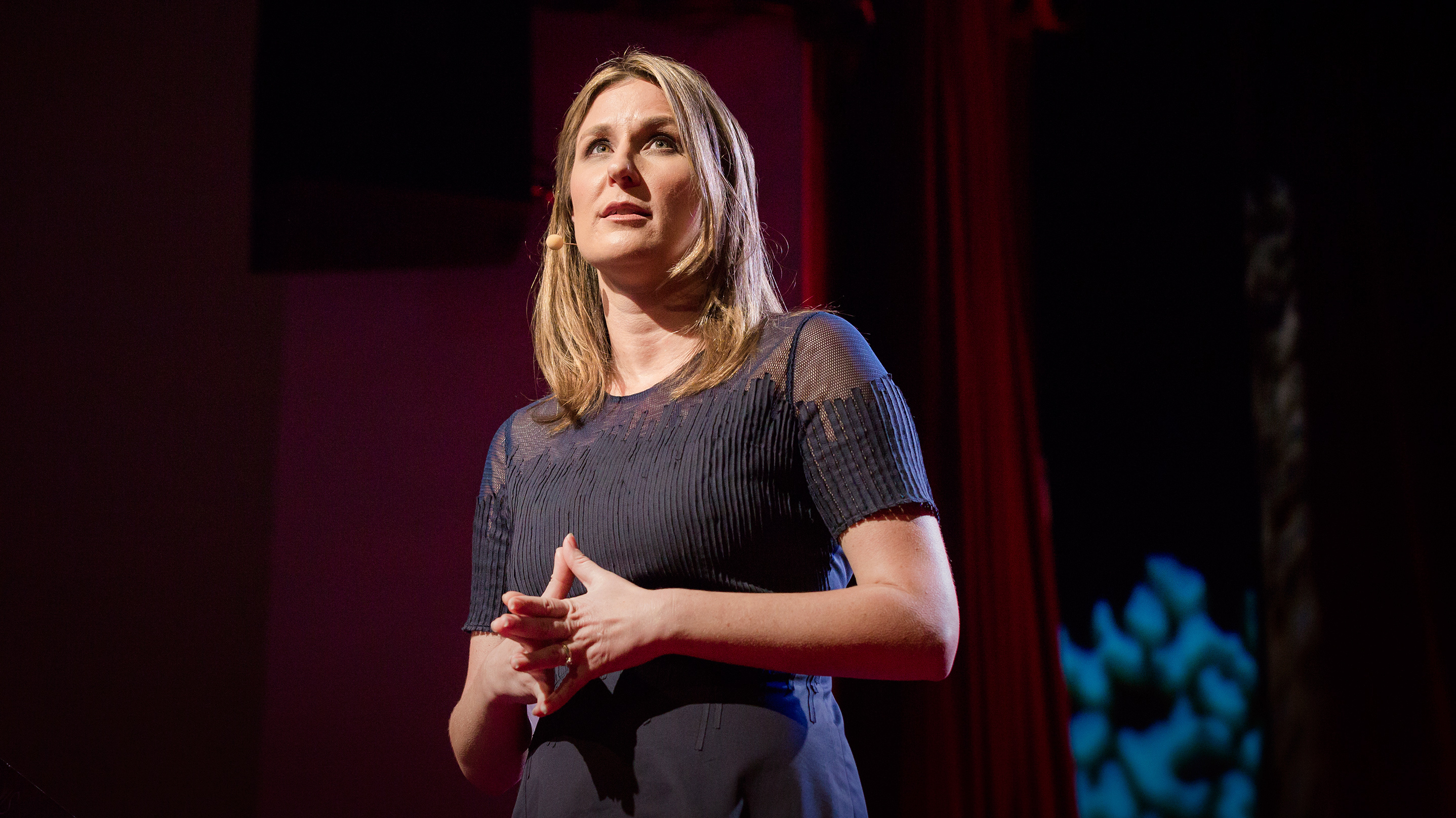 Aspen Baker speaking at TED Women about how to be &quot;pro-voice.&quot; (TED)