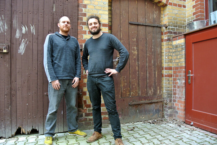 Brewmaster Richie Hodges (left) and CEO Robin Weber are still building one of Germany's newest breweries, Berliner Berg. Hodges, originally from the U.S., trained at Germany's oldest brewery, Weihenstephan, in Munich.