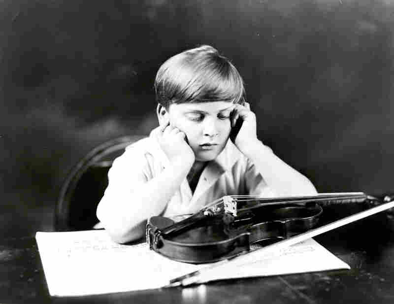 Yehudi Menuhin with his 1733 Prince Khevenhüller Stradivarius. Menuhin received the violin in early 1929 when he was 12. It became his main instrument for 20 years.