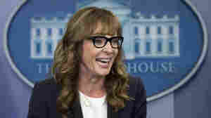 West Wing Fans: 'C.J. Cregg' Returns To The White House Briefing Room