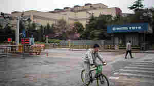 A worker leaves the Baosteel Group Corporation plant in Shanghai in March 2016.