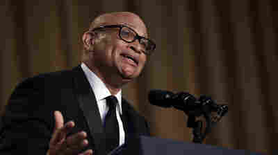 Comedy Central's Larry Wilmore speaks at the annual White House Correspondents' Association dinner.