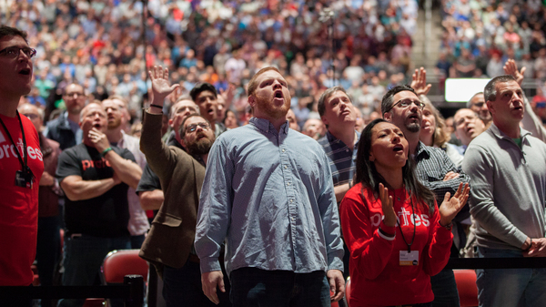 The audience at last month's Together for the Gospel conference in Louisville, Ky.