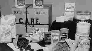 A typical CARE package. "My mother, I am so thankful, had a fantastic imagination for how to make things with limited ingredients," recalls Renate Senter, 77. Her family first received one of the parcels in 1946 while living in West Germany, after fleeing Poland.