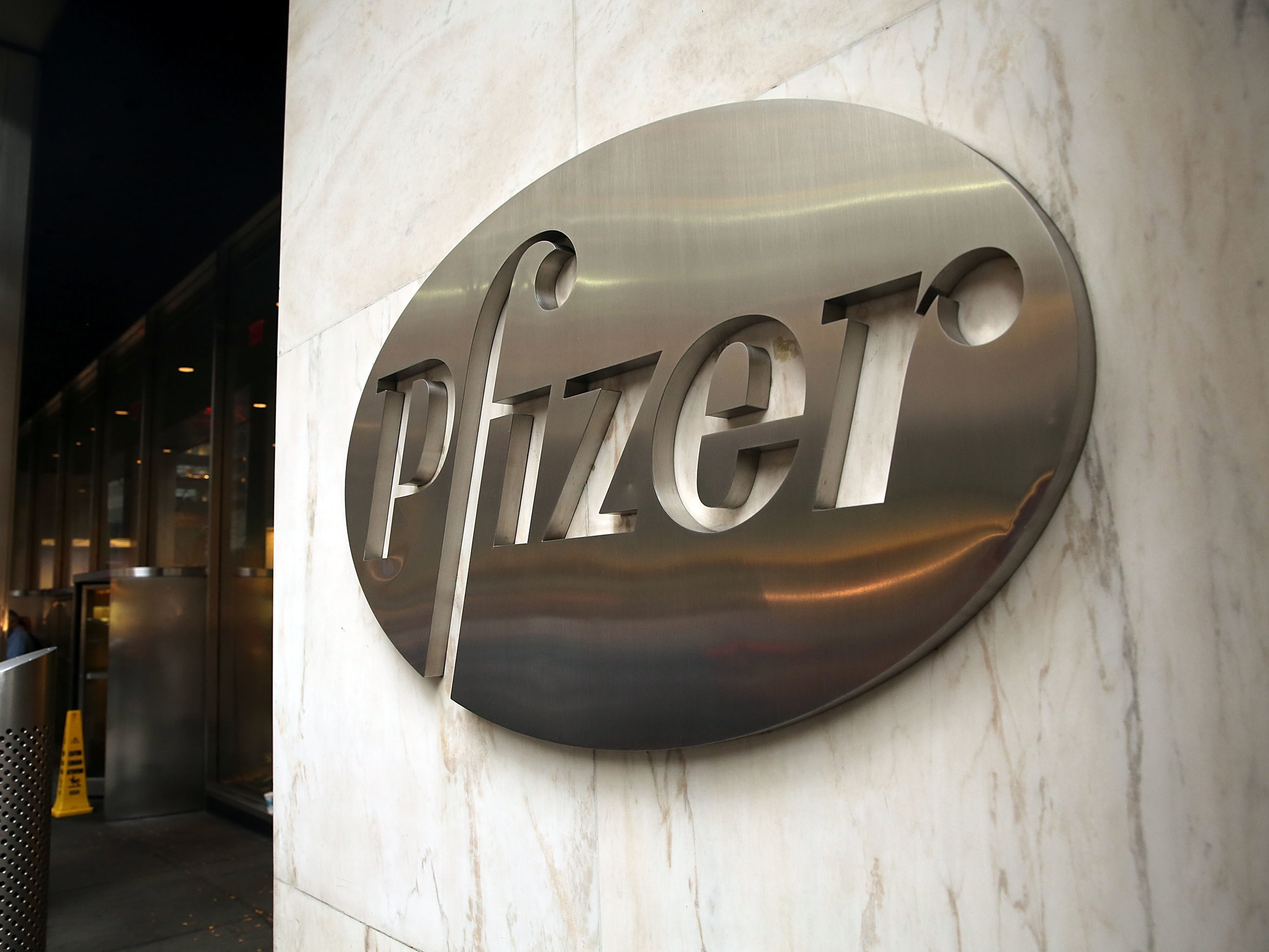Pfizer's corporate headquarters in midtown Manhattan. (Getty Images)
