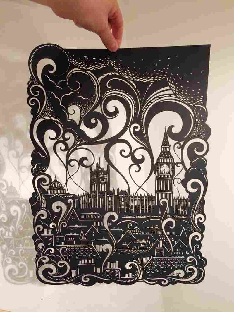 Artist Emily Hogarth created this paper cut based on the world of Smoke. Artist Emily Hogarth created this paper cut based on the world of Smoke.