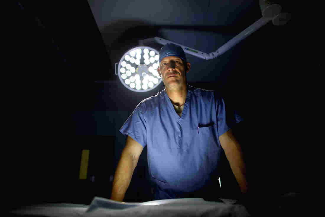 U.S. Air Force Lt. Col. Dr. Chance Henderson, an orthopedic surgeon, stands in the operating theater of the military hospital at Bagram Air Base in Afghanistan. Henderson is fighting to save the leg of a 6-year-old Afghan girl who was shot during a firefight between U.S. and Afghan forces and the Taliban. U.S. Air Force Lt. Col. Dr. Chance Henderson, an orthopedic surgeon, stands in the operating theater of the military hospital at Bagram Air Base in Afghanistan. Henderson is fighting to save the leg of a 6-year-old Afghan girl who was shot during a firefight between U.S. and Afghan forces and the Taliban.