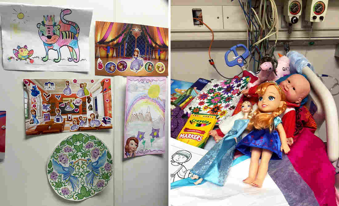 Toys and gifts for Ameera fill her hospital room. She's received care packages from around the U.S., including one from a kindergarten class in Texas. Toys and gifts for Ameera fill her hospital room. She's received care packages from around the U.S., including one from a kindergarten class in Texas.