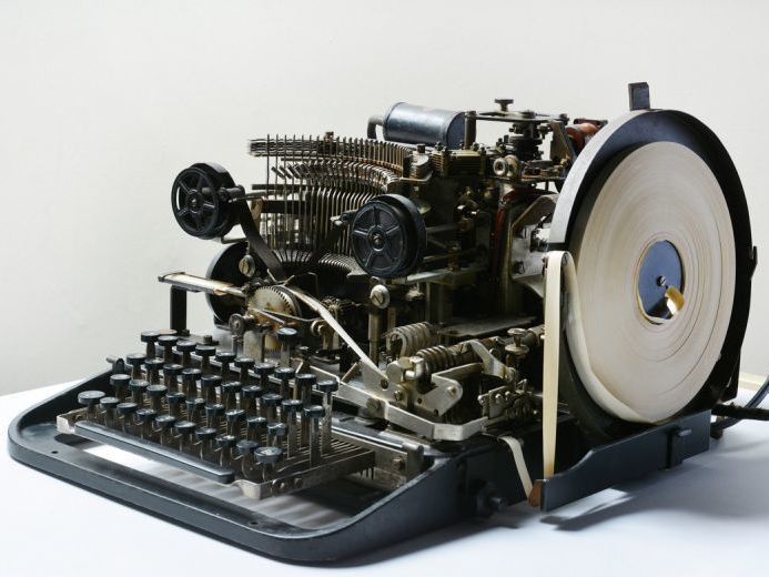 A Lorentz teleprinter, used by the Nazis to transmit highly complex encrypted messages.