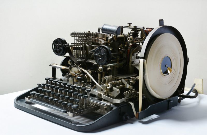 A Lorentz teleprinter, used by the Nazis to transmit highly complex encrypted messages.