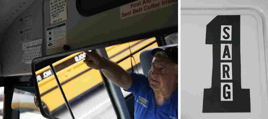 Bus decorations.