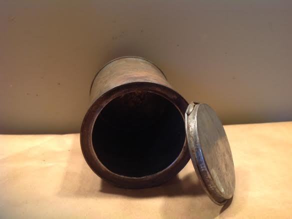 In the Bronx home of Guta and Mayer Rak, this tin canister used to hold Swee Touch Nee tea.