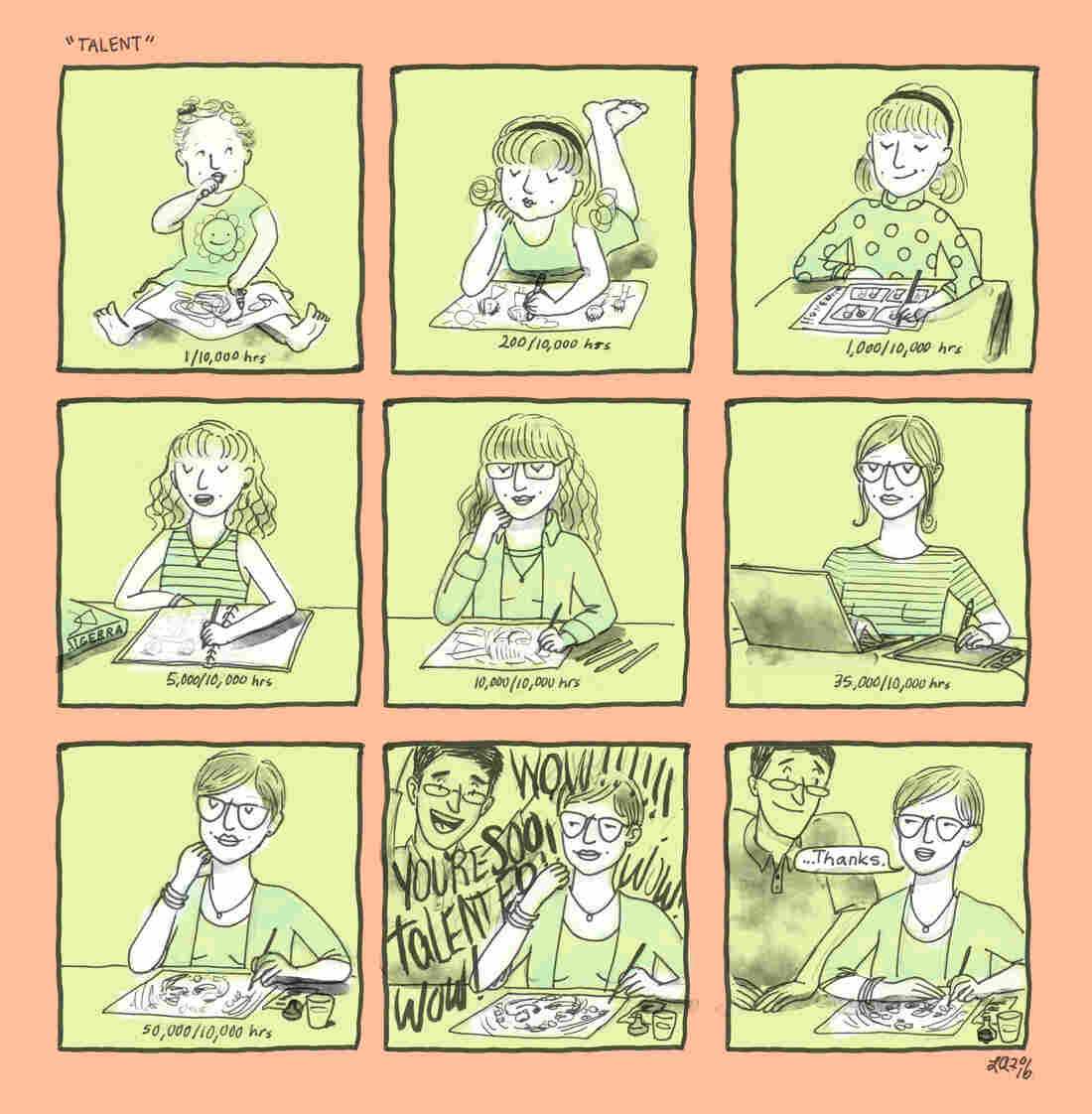 "Talent" comic by LA Johnson