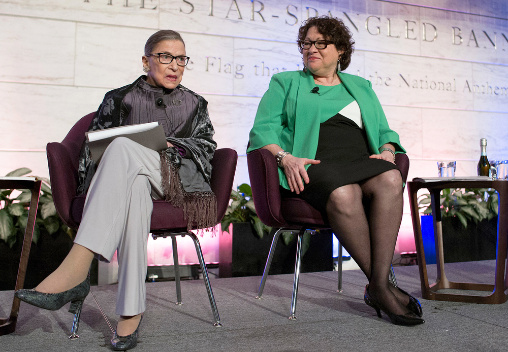 Supreme Court Justices Ruth Bader Ginsburg and Sonia Sotomayor discuss the court's food traditions. RBG let us in on a secret: The reason she was not entirely awake at the State of the Union? She wasn't totally sober.