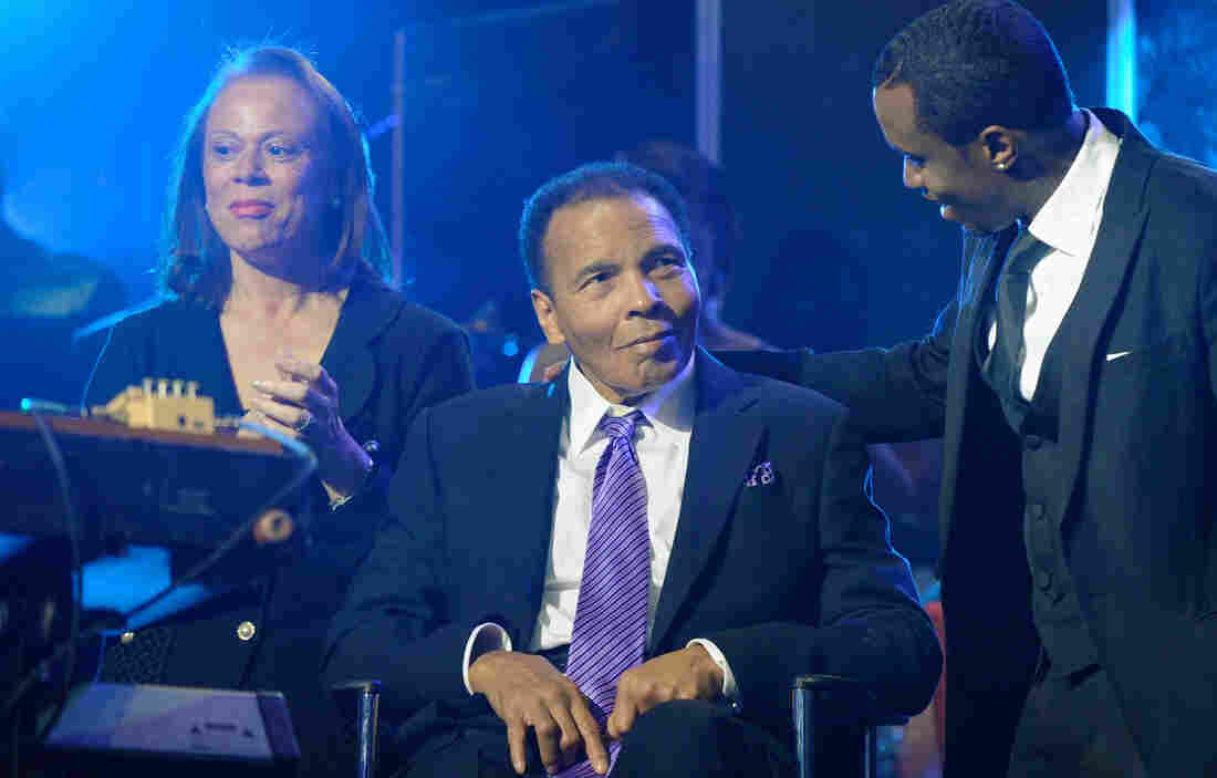 Boxing great Muhammad Ali, seen here in 2012, had been in the hospital since Thursday