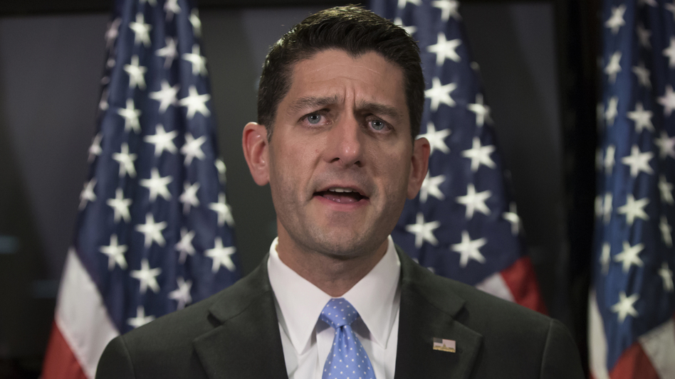 House Speaker Paul Ryan, speaking to reporters about the Orlando shootings. (J. Scott Applewhite/AP)