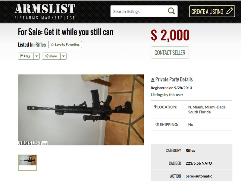 Armslist website
