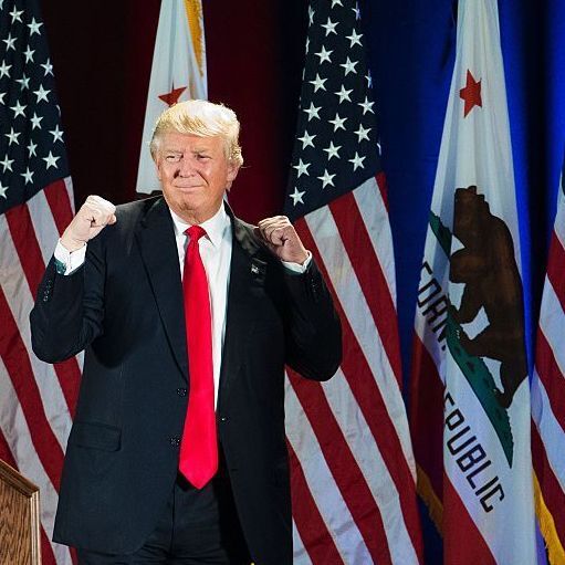Republican presidential candidate Donald Trump gestures during a rally at the San Jose Convention Center earlier this month. Republican presidential candidate Donald Trump gestures during a rally at the San Jose Convention Center earlier this month.