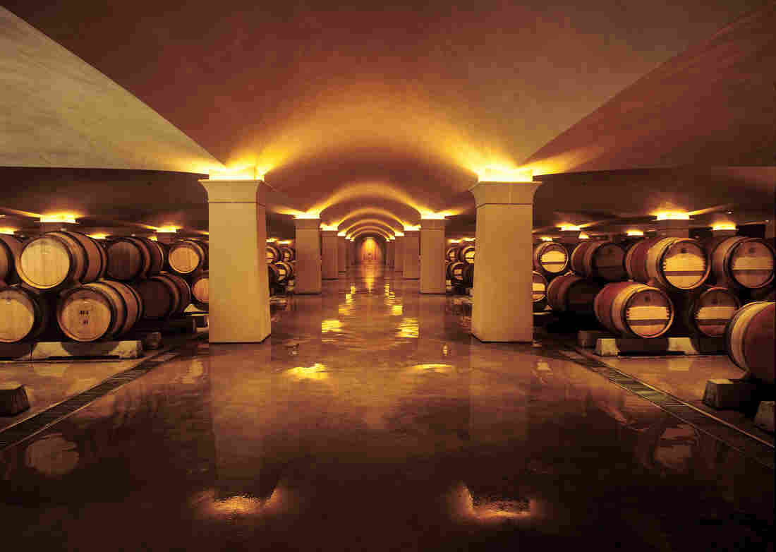 The barrel cellar at Nickel  Nickel winery, Napa Valley, Calif. Some of the wine samples for the study were selected from the barrels in the cellar.