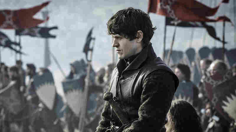 Iwan Rheon plays Ramsay Bolton, here looking a bit less gleefully sadistic than baseline.