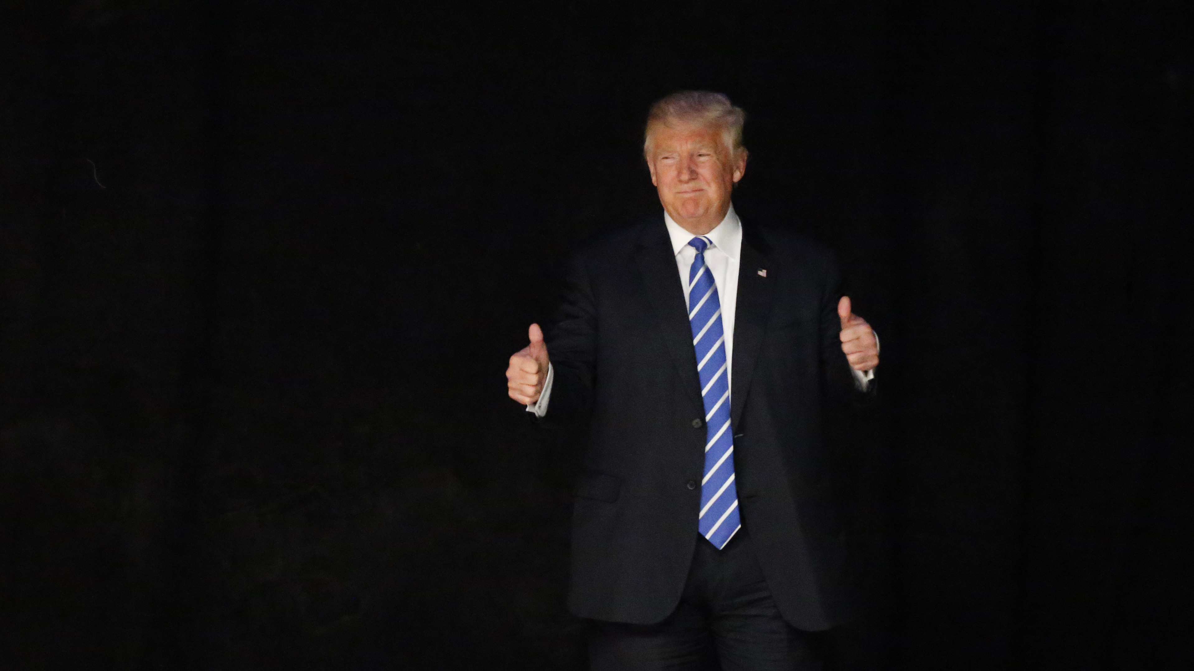 Republican presidential candidate Donald Trump in Dallas on June 16, 2016. Trump's campaign is struggling to raise money to finance his bid against Democrat Hillary Clinton. (Getty Images)
