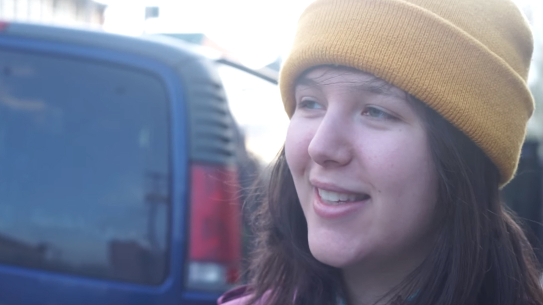 A still from Lucy Dacus' &quot;I Don't Wanna Be Funny Anymore&quot; video. (Courtesy of the artist)