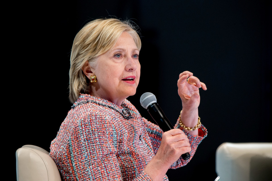 Democratic presidential candidate Hillary Clinton speaks at a Digital Content Creators Town Hall at the Neuehouse Hollywood in Los Angeles on Tuesday. (Andrew Harnik/AP)