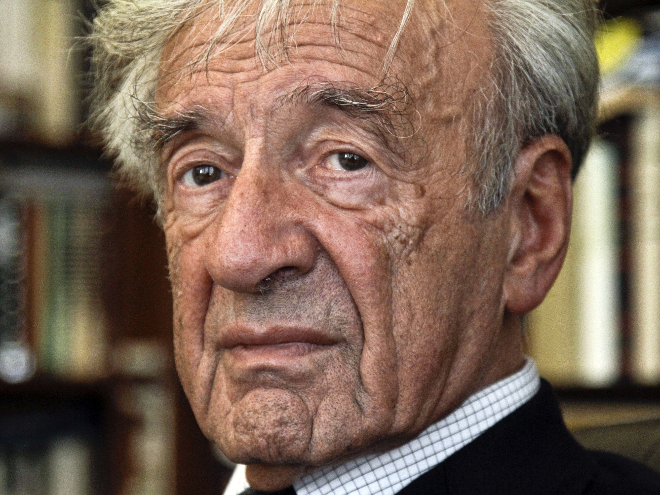 Elie Wiesel, in his office in New York.